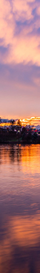 Blue bridge over the Snake River in LC Valley